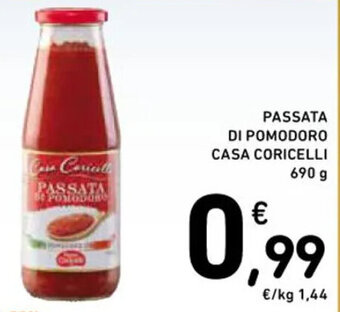 Spazio Conad PASSATA DI POMODORO CASA CORICELLI 690 g offerta