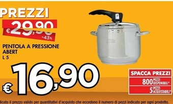Bennet Abert Pentola A Pressione offerta