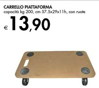 Bennet Carrello Piattaforma offerta