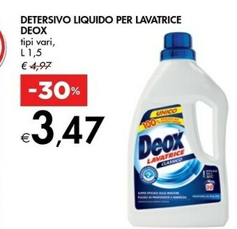 Bennet Deox Detersivo Liquido Per Lavatrice offerta