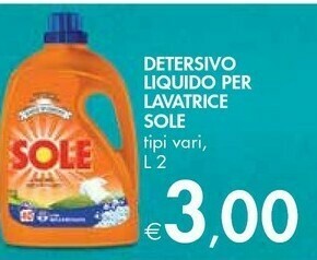 Bennet Sole Detersivo lavatrice offerta