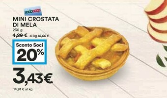 Coop Coop Mini Crostata Di Mela offerta