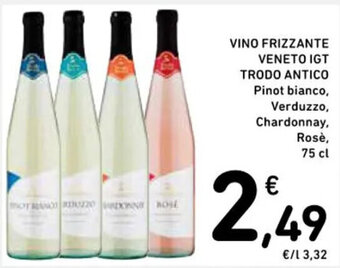 Spazio Conad VENETO IGT TRODO ANTICO Pinot bianco, Verduzzo, Chardonnay, Rosè, 75 cl offerta