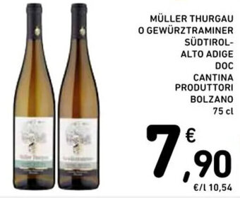Spazio Conad MÜLLER THURGAU SÜDTIROL-ALTO ADIGE DOC CANTINA PRODUTTORI BOLZANO 75 cl offerta