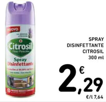 Spazio Conad SPRAY DISINFETTANTE CITROSIL 300 ml offerta