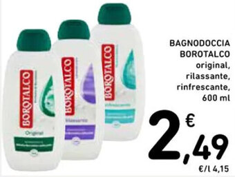 Spazio Conad BAGNODOCCIA BOROTALCO original, rilassante, rinfrescante, 600 ml offerta