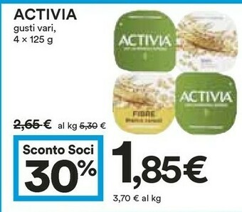 Coop Activia Activia offerta