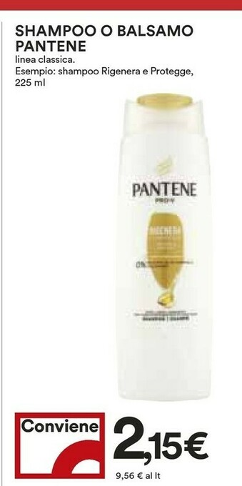 Coop Pantene Shampoo offerta