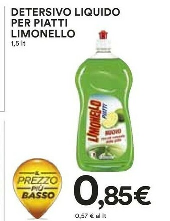 Coop Limonello Detersivo Liquido Per Piatti offerta