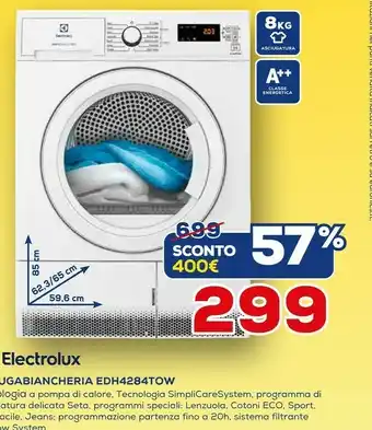 Electrolux Asciugabiancheria Edh4284tow