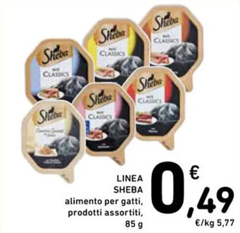 Spazio Conad LINEA SHEBA alimento per gatti, prodotti assortiti, 85 g offerta
