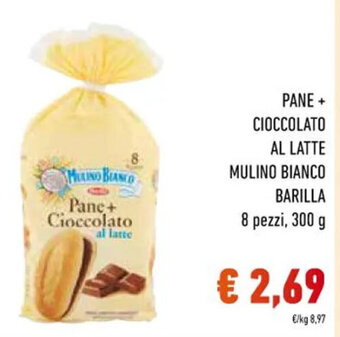 Spazio Conad PANE + CIOCCOLATO AL LATTE MULINO BIANCO BARILLA 8 pezzi, 300 g offerta