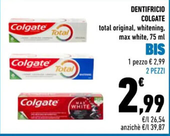 Conad DENTIFRICIO COLGATE 75 ml offerta