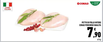 Conad PETTO DI POLLO INTERO CONAD PERCORSO QUALITÀ offerta