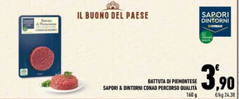 Conad BATTUTA DI PIEMONTESE SAPORI & DINTORNI CONAD PERCORSO QUALITÀ 160 g offerta