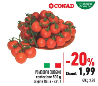 Conad POMODORO CILIEGINO confezione 500 g offerta
