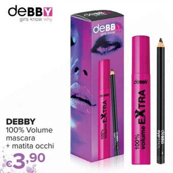 Iperal DEBBY 100% Volume mascara + matita occhi offerta