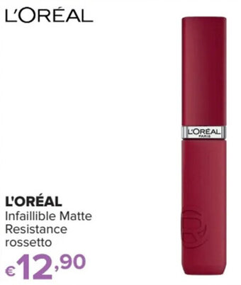 Iperal L'ORÉAL Infaillible Matte Resistance rossetto offerta