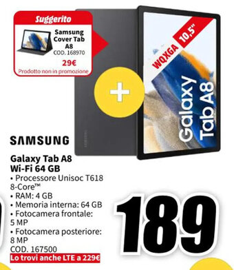SAMSUNG Galaxy Tab A8 Wi-Fi 64 GB