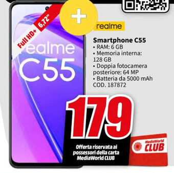MediaWorld realme Smartphone C55 offerta