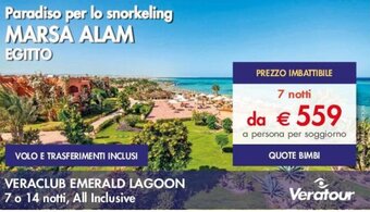 Esselunga VERACLUB EMERALD LAGOON 7 notti, All Inclusive offerta