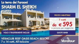 Esselunga VERACLUB REEF OASIS BEACH RESORT 7 notti, All Inclusive offerta