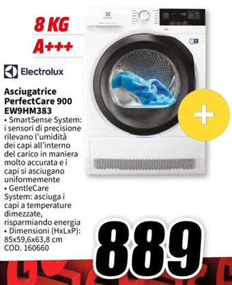 MediaWorld Electrolux Asciugatrice PerfectCare 900 EW9HM383 offerta