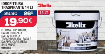 Bricofer IDROPITTURA TRASPIRANTE 14 LT offerta