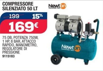 Bricofer COMPRESSORE SILENZIATO 50 LT offerta
