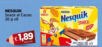 Ipercoop NESQUIK Snack al Cacao 26 g x8 offerta