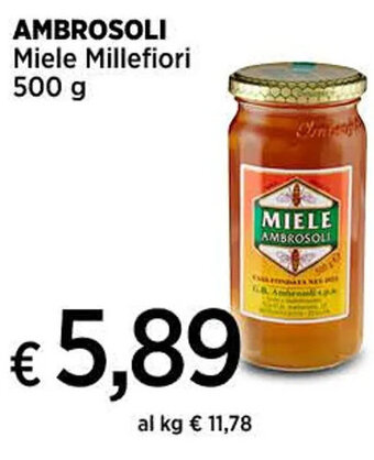 Ipercoop AMBROSOLI Miele Millefiori 500 g offerta