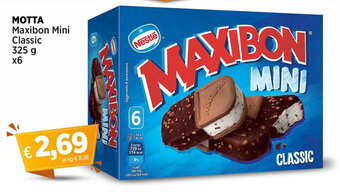 Ipercoop MOTTA Maxibon Mini Classic 325 g x6 offerta