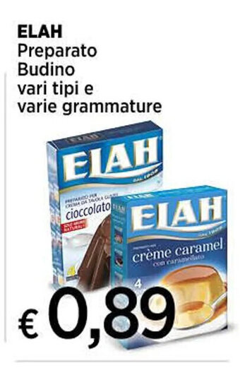 Ipercoop ELAH Preparato Budino vari tipi e offerta