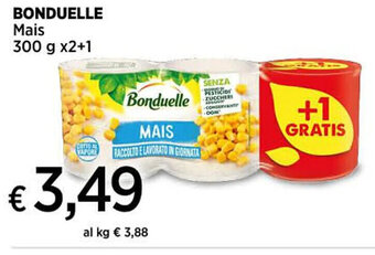 Ipercoop BONDUELLE Mais 300 g x2+1 offerta