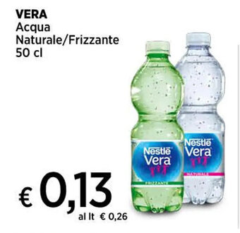 Ipercoop VERA Acqua Naturale/Frizzante 50 cl offerta