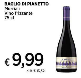 BAGLIO DI PIANETTO Murriali Vino frizzante 75 cl