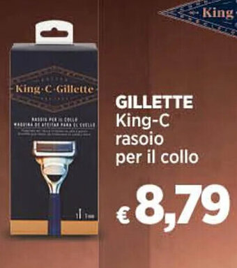 Ipercoop GILLETTE King-C rasoio per il collo offerta