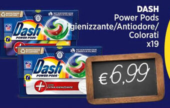 Ipercoop DASH Power Pods gienizzante/Antiodore/ Colorati x19 offerta