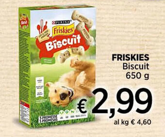 Ipercoop FRISKIES Biscuit 650 g offerta