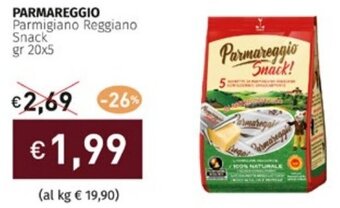 Prezzemolo e Vitale PARMAREGGIO Parmigiano Reggiano Snack gr 20x5 offerta