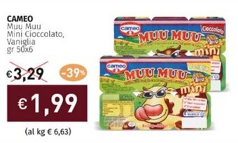 Prezzemolo e Vitale CAMEO Muu Muu Mini Cioccolato, Vaniglia gr 50x6 offerta