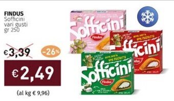 Prezzemolo e Vitale FINDUS Sofficini vari gusti gr 250 offerta