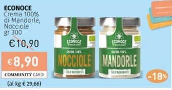 Prezzemolo e Vitale ECONOCE Crema 100% di Mandorle, Nocciole gr 300 offerta