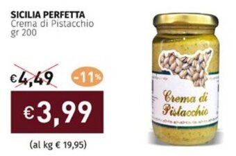 SICILIA PERFETTA Crema di Pistacchio gr 200