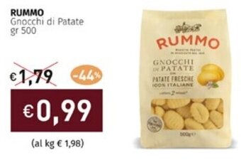 Prezzemolo e Vitale RUMMO Gnocchi di Patate gr 500 offerta