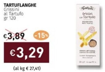 Prezzemolo e Vitale TARTUFLANGHE Grissini al Tartufo gr 120 offerta