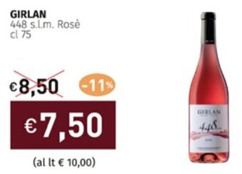 Prezzemolo e Vitale GIRLAN 448 s.l.m. Rosè cl 75 offerta