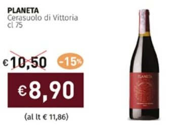 Prezzemolo e Vitale PLANETA Cerasuolo di Vittoria cl 75 offerta