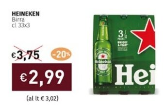 Prezzemolo e Vitale HEINEKEN Birra cl 33x3 offerta