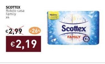 Prezzemolo e Vitale SCOTTEX Rotolo casa Family X4 offerta
